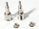 86132 - AXLE 8 X 9 X 44MM (COUNTERCLOCKWISE THREADED/SILVER/2PCS)